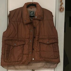Men’s vintage Haband vest puffer vest brown